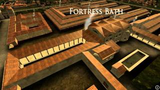 Animation of ancient Roman Fort in Caerleon Wales [upl. by Narah]