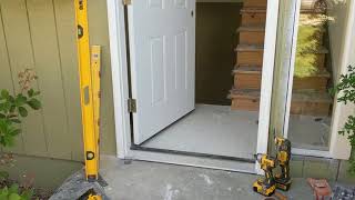 Jeld Wen Front Door Installation  Really crappy products and craftsmanship PART 1 [upl. by Saum271]