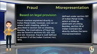 What is Difference Between Fraud amp Misrepresentation [upl. by Eelytsirk545]