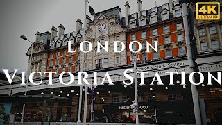 London Victoria Station Walk Through England 4K [upl. by Aeneus]