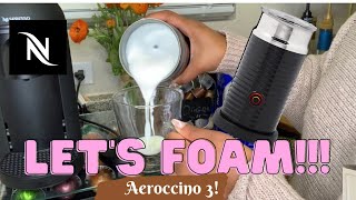 How To Foam Milk With Aeroccino 3 Make Coffee With Foam Tips amp Tricks  Easy Foamed Latte Recipe [upl. by Mckee]