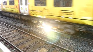 Merseyrail 507 009 making arcs at Birkdale station [upl. by Aicsila634]