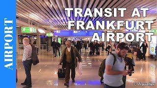 TRANSIT WALK AT FRANKFURT Airport FRA Terminal 1  Connection Flight Transfer Arriving amp Departing [upl. by Sirapal]